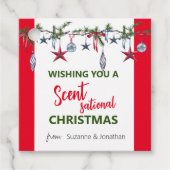 Étiquettes Cadeau Chandelle de savon de Noël (Devant)