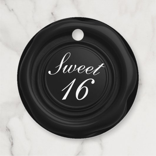 Étiquettes Cadeau Chandelle Noire Lisse de Seal Douce Classy 16 Mari (Dos)