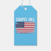 Étiquettes-cadeau Chapel Hill, le drapeau américain (Devant)