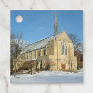 Étiquettes Cadeau Chapelle Harbison en hiver au Grove City College