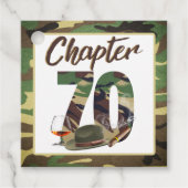 Étiquettes Cadeau Chapitre 70 Camouflage de l'armée 70e anniversaire (Devant)