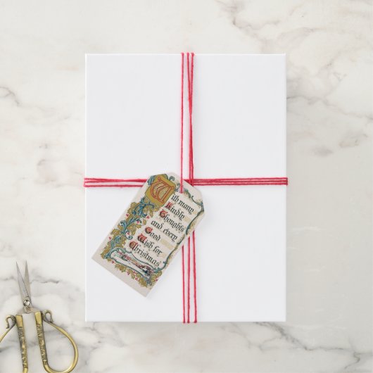 Étiquettes-cadeau Chaque bon souhait pour Noël (Avec de la ficelle)