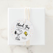 Étiquettes Cadeau Charlie Brown et Gang Confetti (En situation)