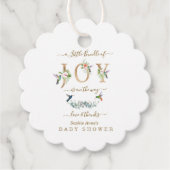 Étiquettes Cadeau Charm Little Bundle De Joy Baby shower Hummingbird (Devant)