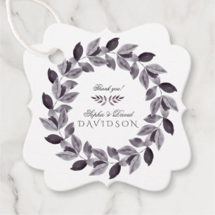 Étiquettes Cadeau Charmant Mariage de de serrure d'encre d'aquarell