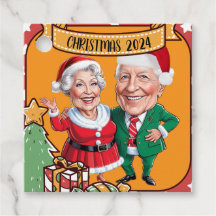 Charmant vacances avec caricature rouge et or