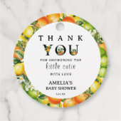 Étiquettes Cadeau Charmante verdure Merci mignon (Devant)