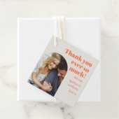 Étiquettes Cadeau Charme nostalgique Retro Photo Mariage (En situation)