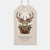 Étiquettes-cadeau Charme rustique Treashouse Treasures with Plaid De (Devant)