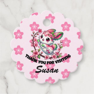 Étiquettes Cadeau Charming Sakura Bunny