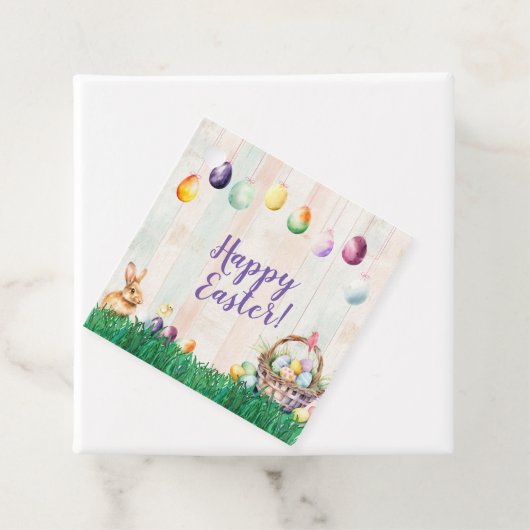 Étiquettes Cadeau Chasse aux oeufs de Pâques (En situation)