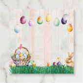 Étiquettes Cadeau Chasse aux oeufs de Pâques (Dos)