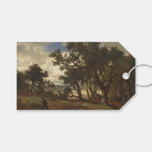 Étiquettes-cadeau Chasseur dans un paysage rural