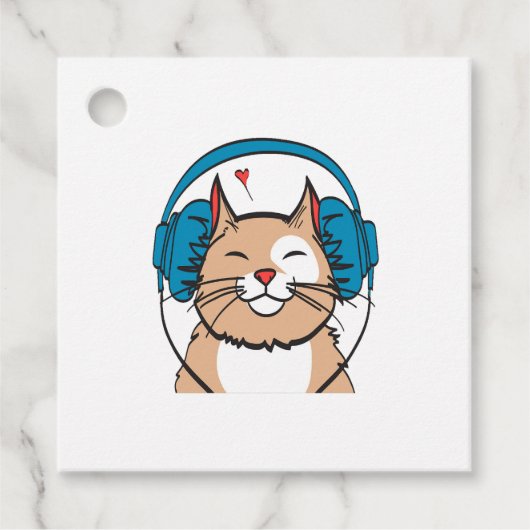 Étiquettes Cadeau chat (Devant)