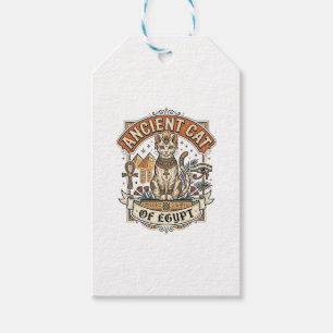 Étiquettes-cadeau Chat Ancien d'Égypte Chat Égypte Antique Vec Vinta