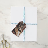 Étiquettes-cadeau Chat dans la veste à fumer (Avec de laficelle)