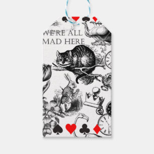 Étiquettes-cadeau Chat de Cheshire classique alice au pays des merve