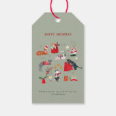 Étiquettes-cadeau Chat de Cute (Dos)