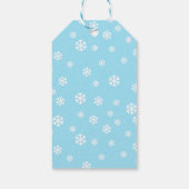 Étiquettes-cadeau Chat de Noël blanc dans un Casquette rouge (Dos)