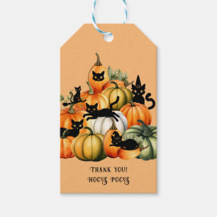 Étiquettes-cadeau Chat de sorcière Jack-o'-lantern cadeaux magiques 