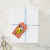 Étiquettes-cadeau Chat en banane (Avec de laficelle)