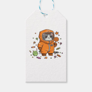 Étiquettes-cadeau Chat Hazmat Chat Halloween Candy Monster Amusants