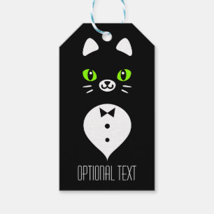 Étiquettes-cadeau Chat mignon de smoking
