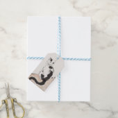 Étiquettes-cadeau Chat (par Xu Beihong) (Avec de laficelle)