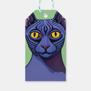 Étiquettes-cadeau Chat Sphynx