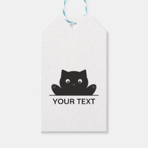ÉTIQUETTES-CADEAU CHAT SURPRIS