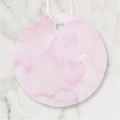 Étiquettes Cadeau Château de Princesse Pink Or moderne Anniversaire (Dos)