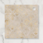 Étiquettes Cadeau Château médiéval de Chevalier Monogram (Dos)