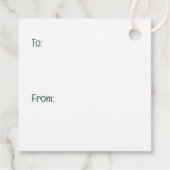 Étiquettes Cadeau Chats de Noël mignons (Dos)