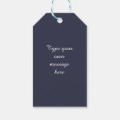 Étiquettes-cadeau Chats de Noël sur la Lune (Dos)