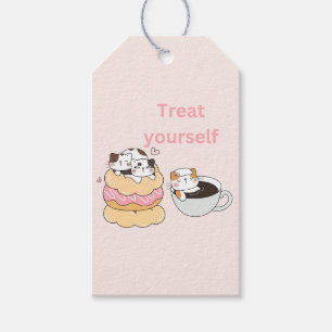 Étiquettes-cadeau Chats en bois