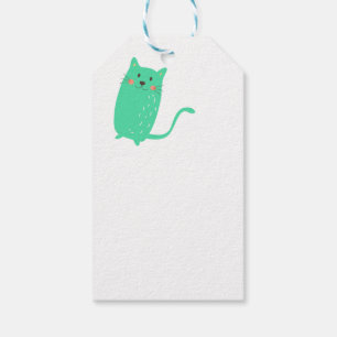 Étiquettes-cadeau Chats en pluie
