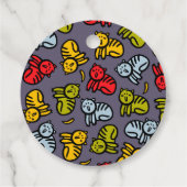 Étiquettes Cadeau Chats plus bananes (Dos)