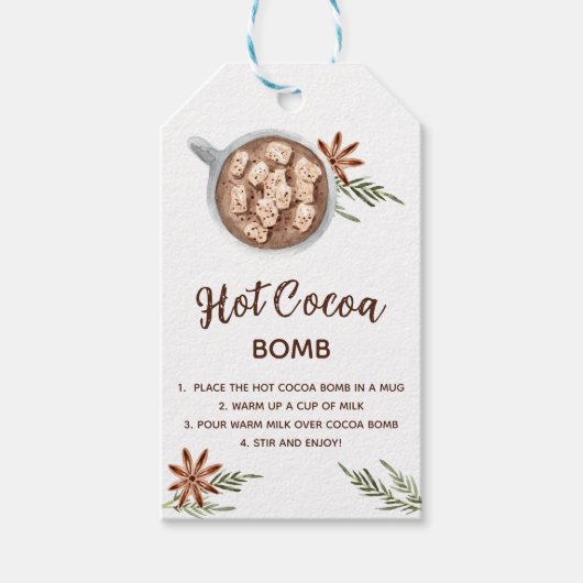 Étiquettes-cadeau Chaud Coca Bombe Douche Favoriser (Devant)