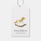 Étiquettes-cadeau Chaussure Rustique Noël Rocse Buffalo Check (Devant)