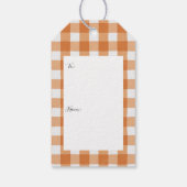 Étiquettes-cadeau Chaussure Rustique Noël Rocse Buffalo Check (Dos)