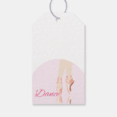 Étiquettes-cadeau Chaussures de ballet de danse (Dos)