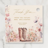 Étiquettes Cadeau Chaussures et bulles Fête de mariage champêtre de  (Dos)