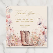 Étiquettes Cadeau Chaussures et bulles Fête de mariage champêtre de  (Devant)