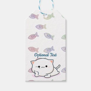 Étiquettes-cadeau Cheeky Kawaii Style Kitten 