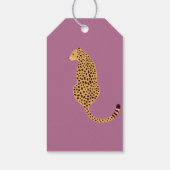 Étiquettes-cadeau Cheetah, léopard rose (Dos)