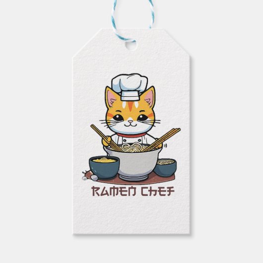 Étiquettes-cadeau Chef Ramen (Devant)