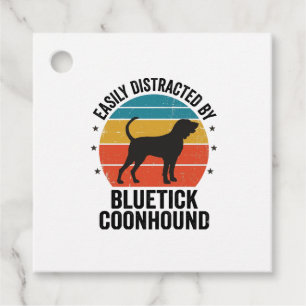 Étiquettes Cadeau Chemise Bluetick Coonhound amateur de chien vintag