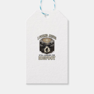 Étiquettes-cadeau Chemise chrétienne vintage Bigfoot Jésus drôle