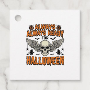 Étiquettes Cadeau Chemise crâne Halloween Gravure vintage Citation d