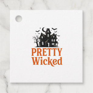 Étiquettes Cadeau Chemise de maison hantée Halloween vintage Pretty